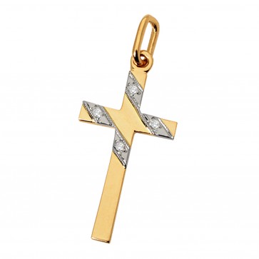 Хрест з декількома діамантами 849-0023