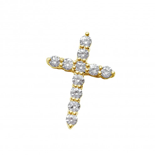 Хрест з декількома діамантами 049-1044