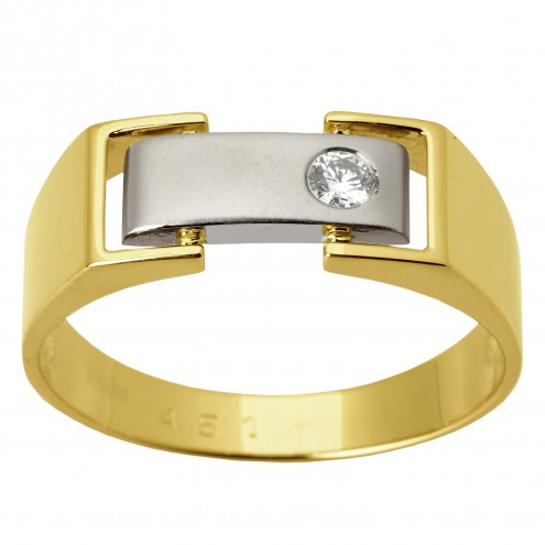 Перстень з 1 діамантом 321-1343