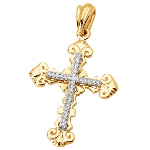 Хрест з декількома діамантами 849-0603