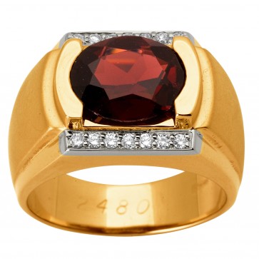 Перстень з діамантами та кольоровим камінням 881-1149