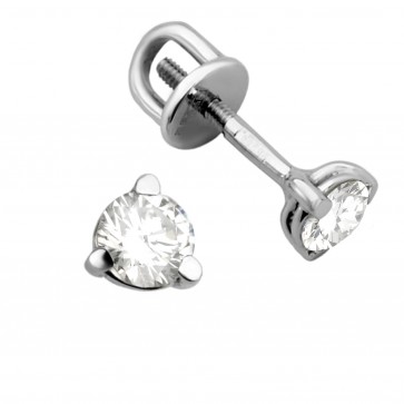 Сережки з 1 діамантом 922-0243