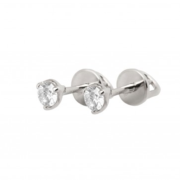 Сережки з 1 діамантом 922-0575