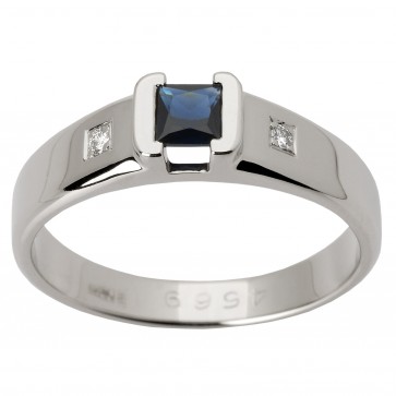 Перстень з діамантами та кольоровим камінням 981-1357