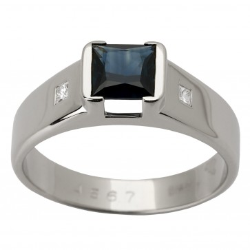 Перстень з діамантами та кольоровим камінням 981-1362