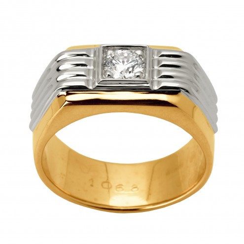 Перстень з 1 діамантом 821-1329