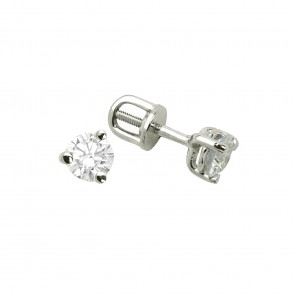 Сережки з 1 діамантом 922-0053